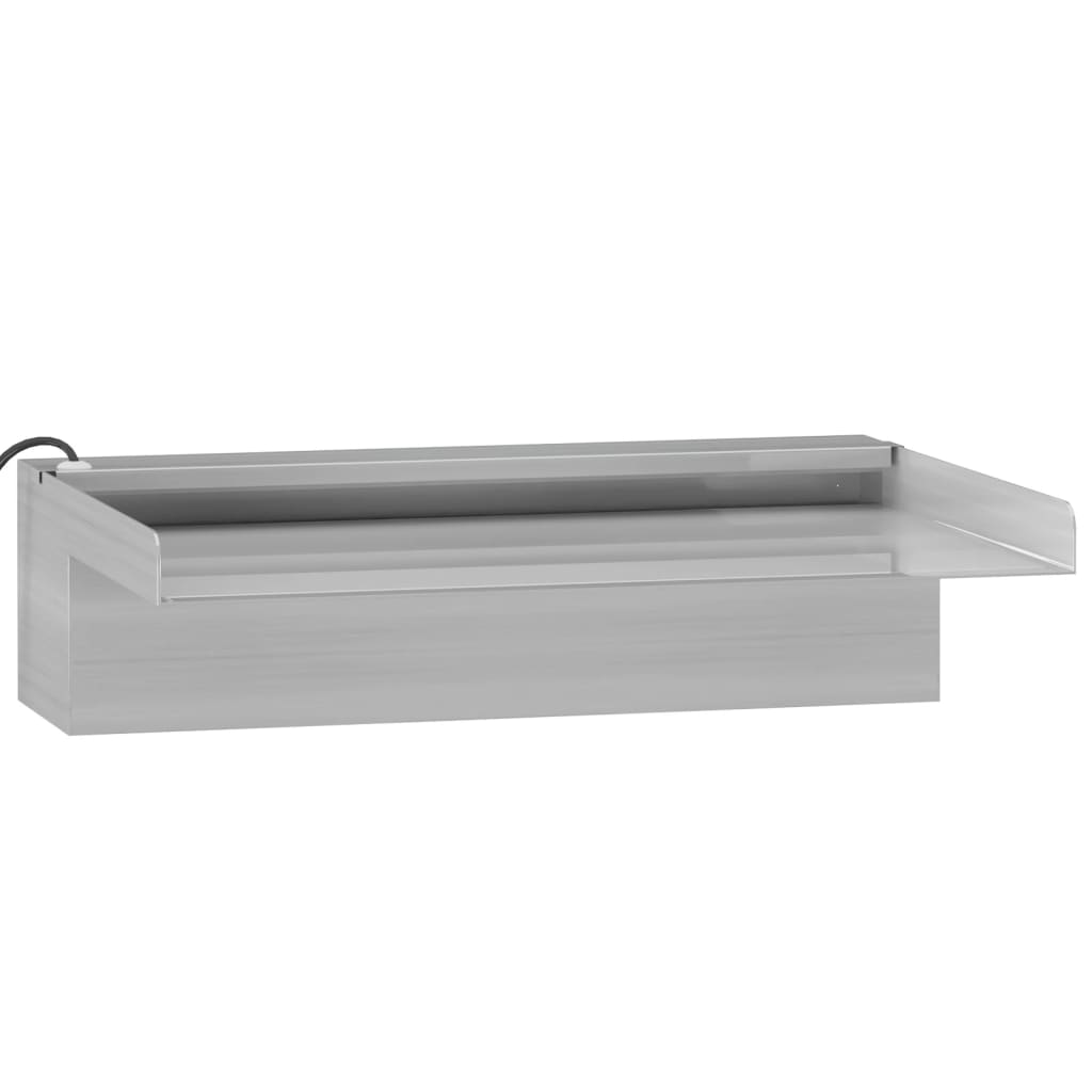 Přelivový Vodopád S Rgb Led Osvětlením Nerezová Ocel 30 Cm