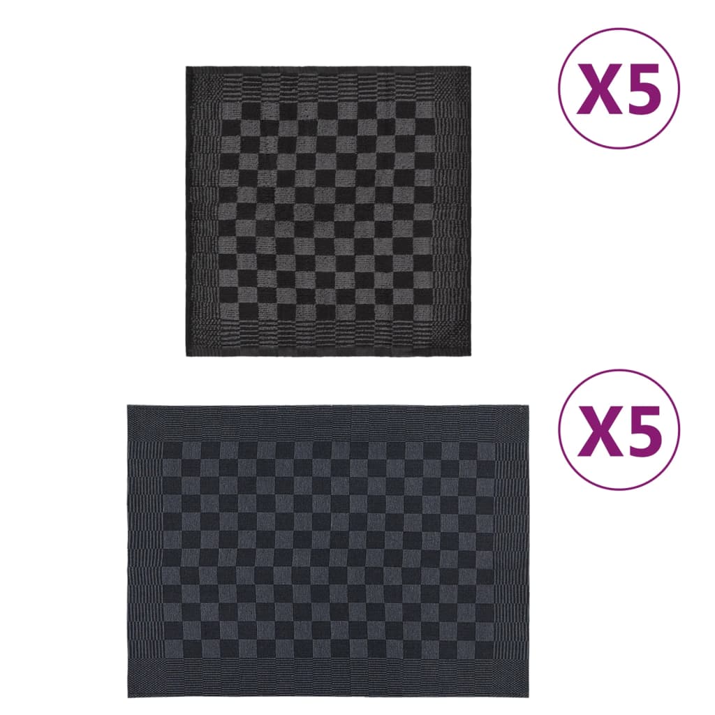 Kuchyňské Utěrky 20 Ks Modré A Bílé Bavlna
