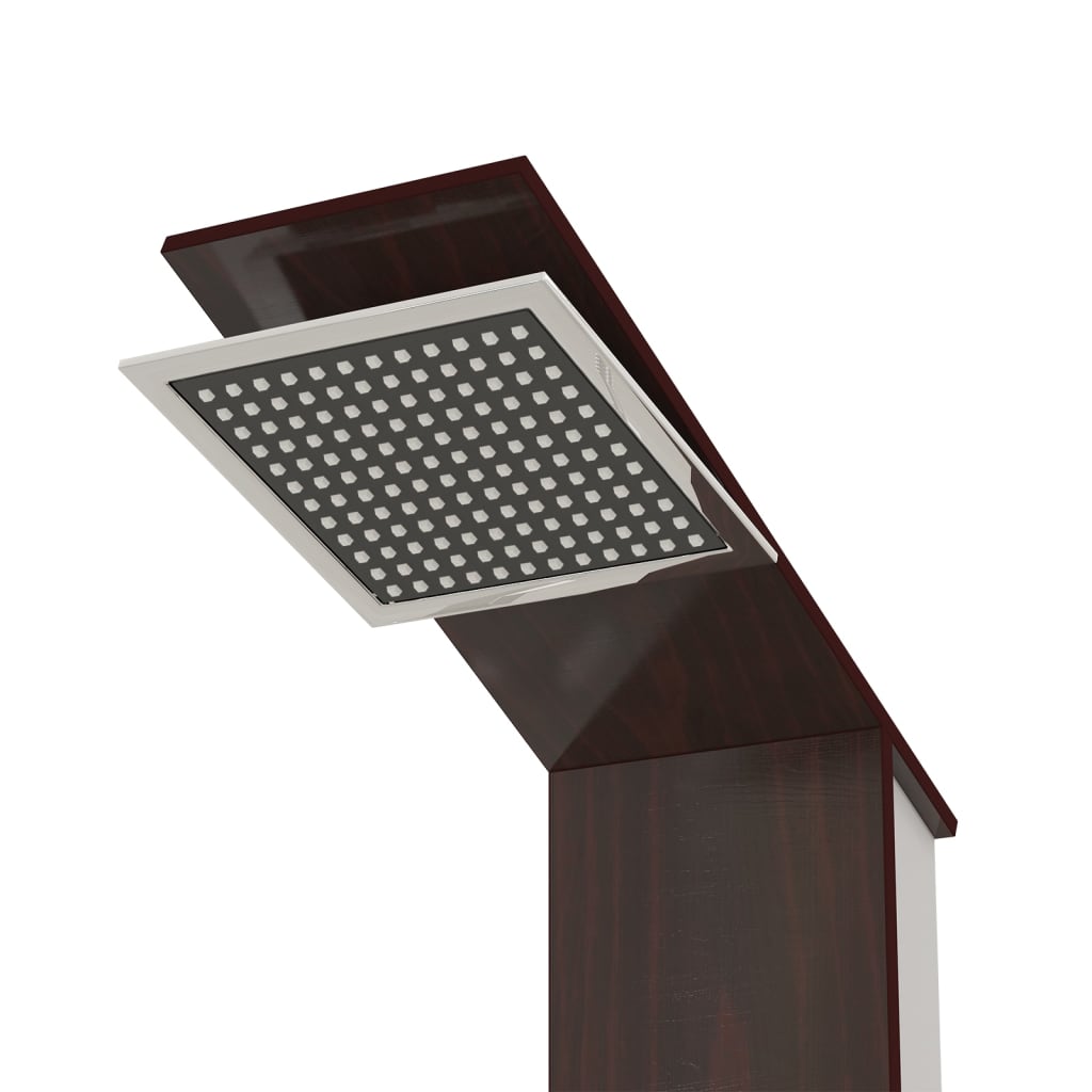 Sprchový Panel Set Sklo Hnědý