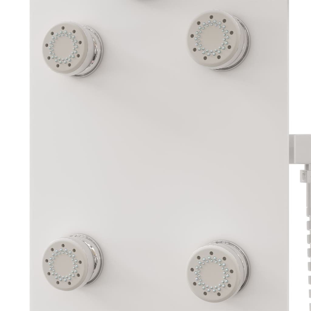 Sprchový Panel Skleněný 25 X 47,5 X 130 Cm Bílý