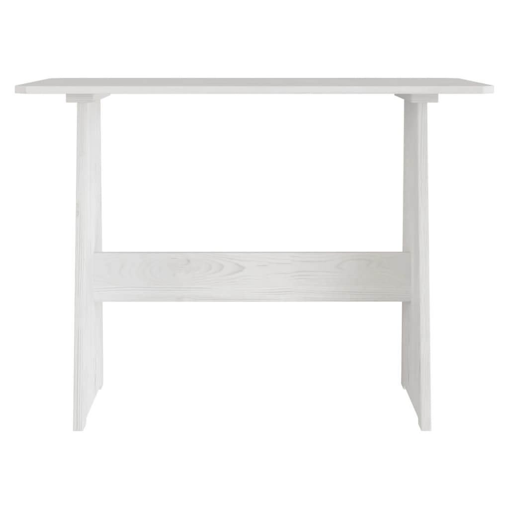 3Dílný Jídelní Set Reine Bílý Masivní Borovice