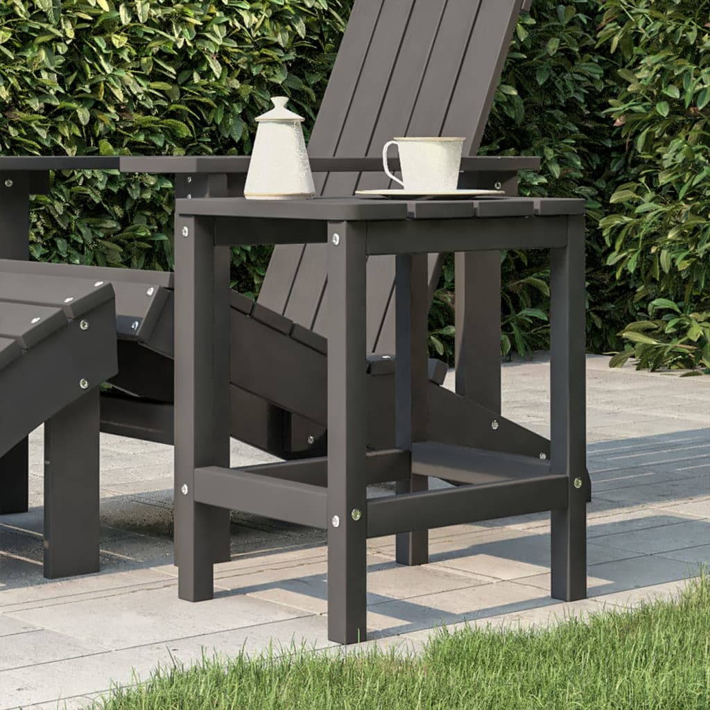 Zahradní Stolek Adirondack Antracitový 38 X 38 X 46 Cm Hdpe
