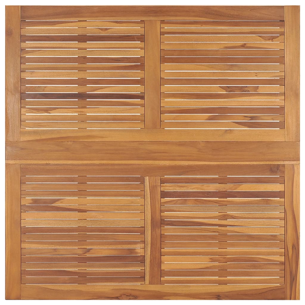 Skládací Zahradní Jídelní Stůl 110 X 110 X 75 Cm Masivní Teak