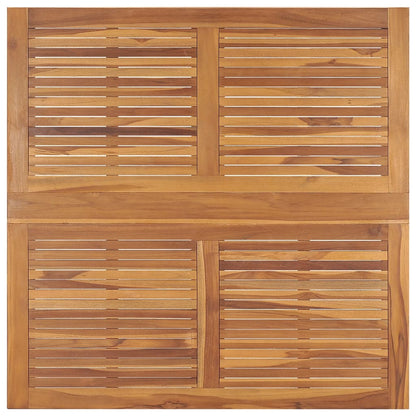Skládací Zahradní Jídelní Stůl 110 X 110 X 75 Cm Masivní Teak