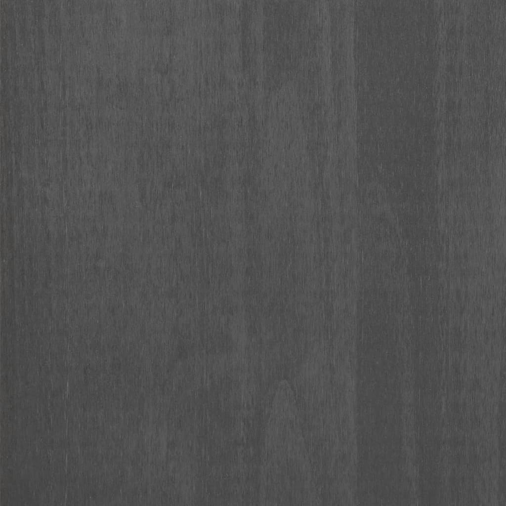 Noční stolky HAMAR 2 ks tmavě šedé 40x35x62 cm masivní dřevo