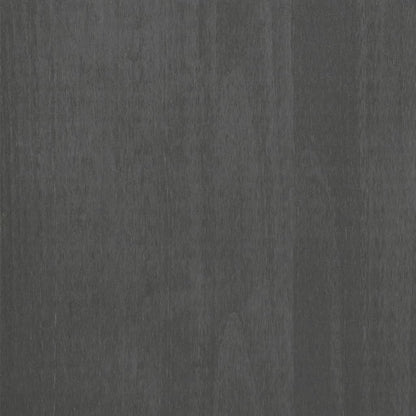 Příborník Hamar Tmavě Šedý 113 X 40 X 80 Cm Masivní Borovice