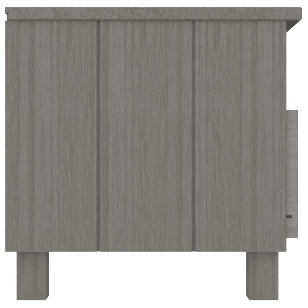 Tv Stolek Hamar Světle Šedý 106 X 40 X 40 Cm Masivní Borovice