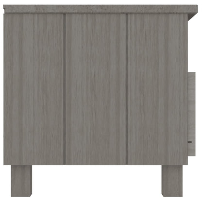 Tv Stolek Hamar Světle Šedý 106 X 40 X 40 Cm Masivní Borovice