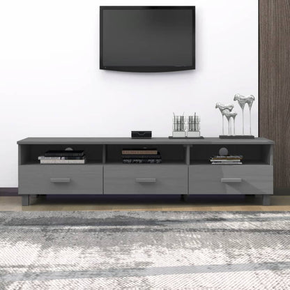 Tv Stolek Hamar Bílý 158 X 40 X 40 Cm Masivní Borovice