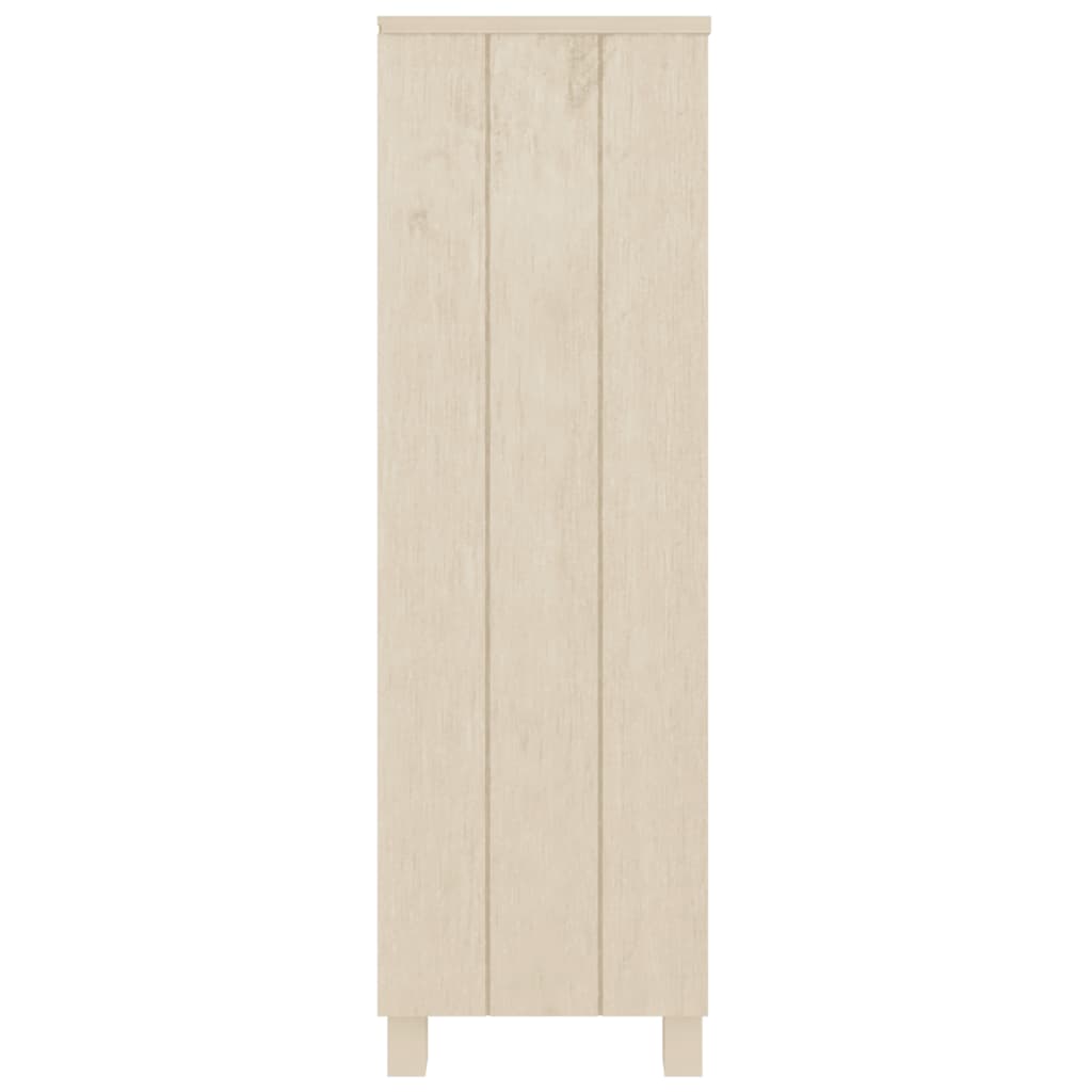 Knihovna Hamar Medově Hnědá 85 X 35 X 112 Cm Masivní Borovice