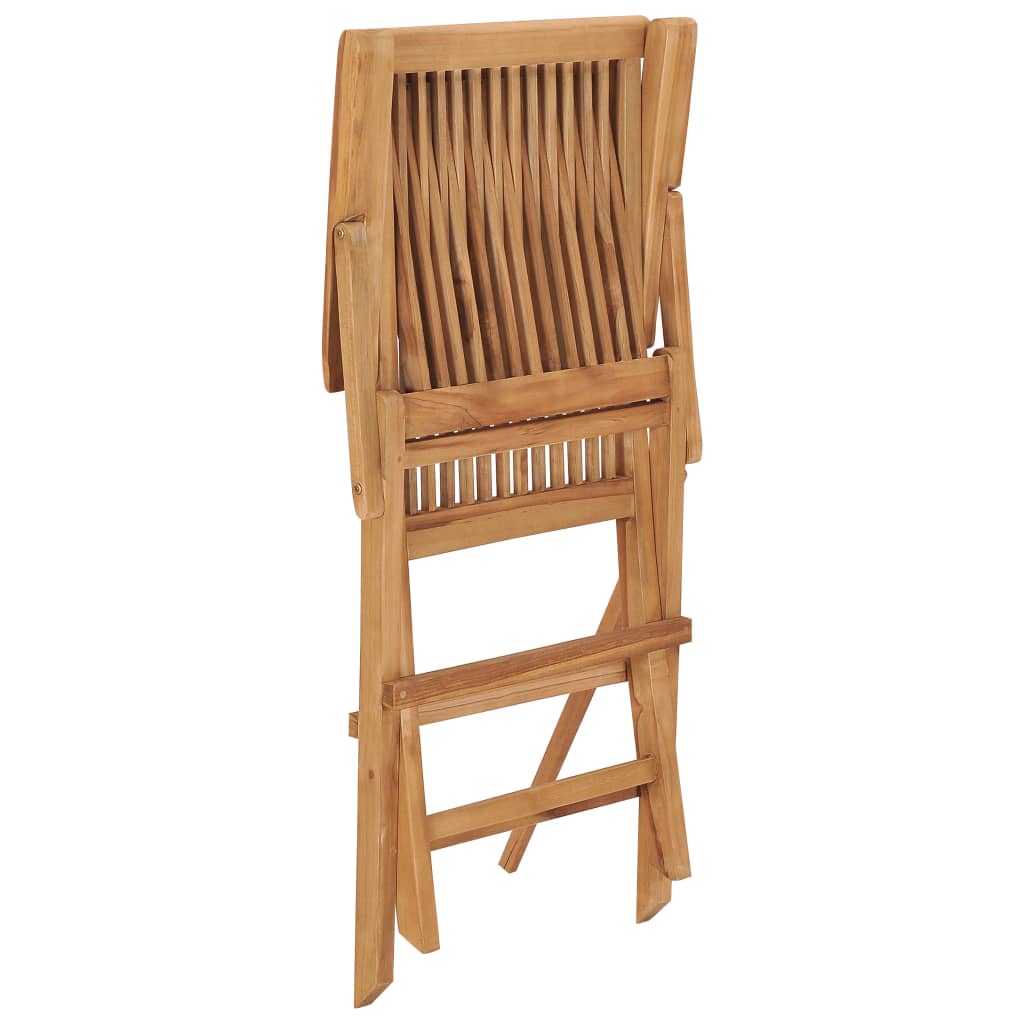 5Dílný Skládací Zahradní Jídelní Set Masivní Teakové Dřevo