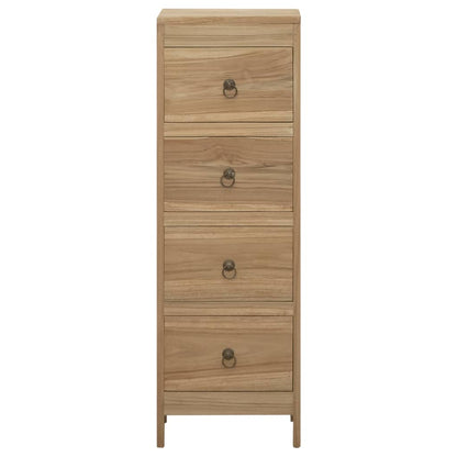 Komoda Se Zásuvkami 30 X 30 X 90 Cm Masivní Teakové Dřevo