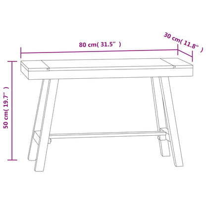 Lavice 80 Cm Masivní Teakové Dřevo