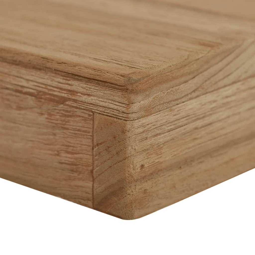 Lavice 110 Cm Masivní Teakové Dřevo Bílá