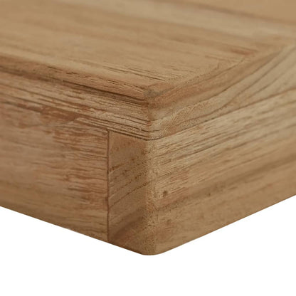 Lavice 110 Cm Masivní Teakové Dřevo Bílá