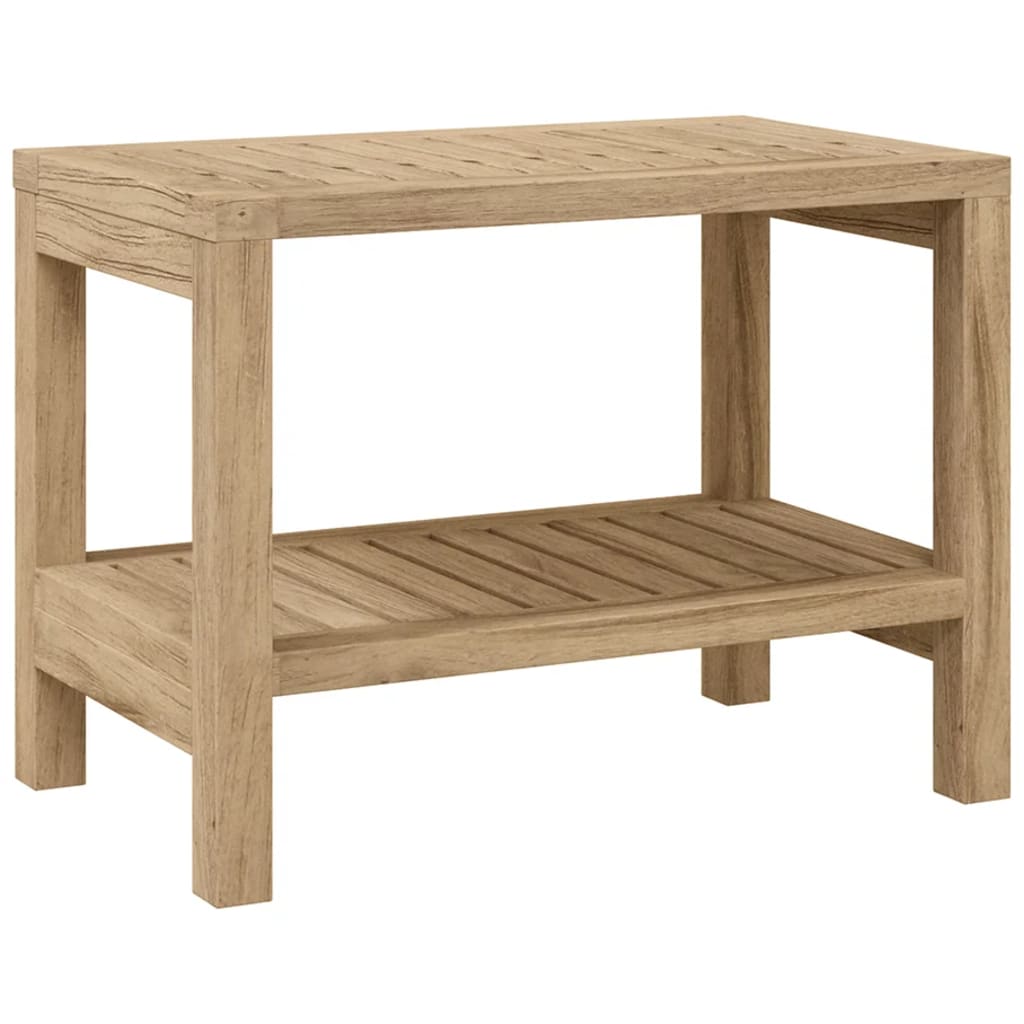 Odkládací Stolek Do Koupelny 60X30X45 Cm Masivní Teakové Dřevo