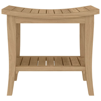 Odkládací Stolek Do Koupelny 50X35X45 Cm Masivní Teakové Dřevo