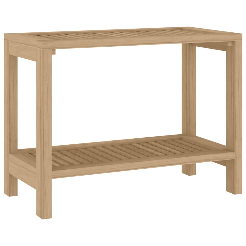 Odkládací Stolek Do Koupelny 60X30X45 Cm Masivní Teakové Dřevo