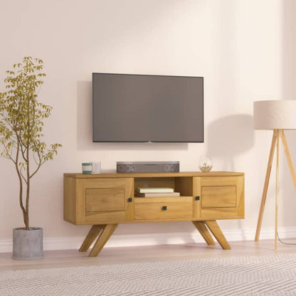 Tv Stolek 110 X 30 X 50 Cm Masivní Teakové Dřevo