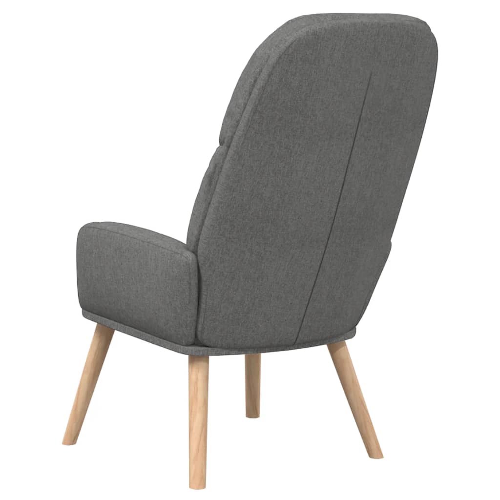 Relaxační Křeslo Světle Šedé Textil