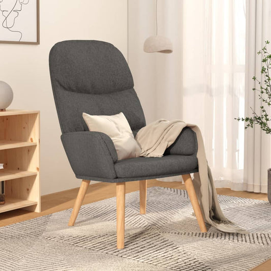 Relaxační Křeslo Světle Šedé Textil