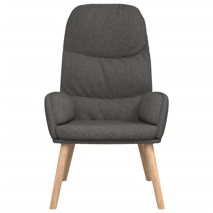 Relaxační Křeslo Tmavě Šedé Textil