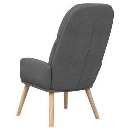 Relaxační Křeslo Tmavě Šedé Textil
