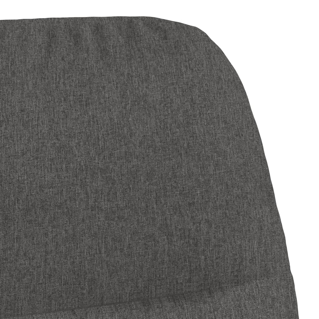Relaxační Křeslo Tmavě Šedé Textil
