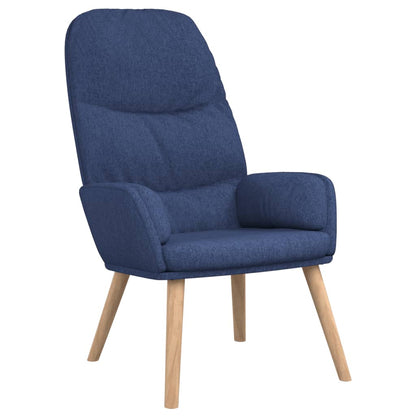 Relaxační Křeslo Modré Textil
