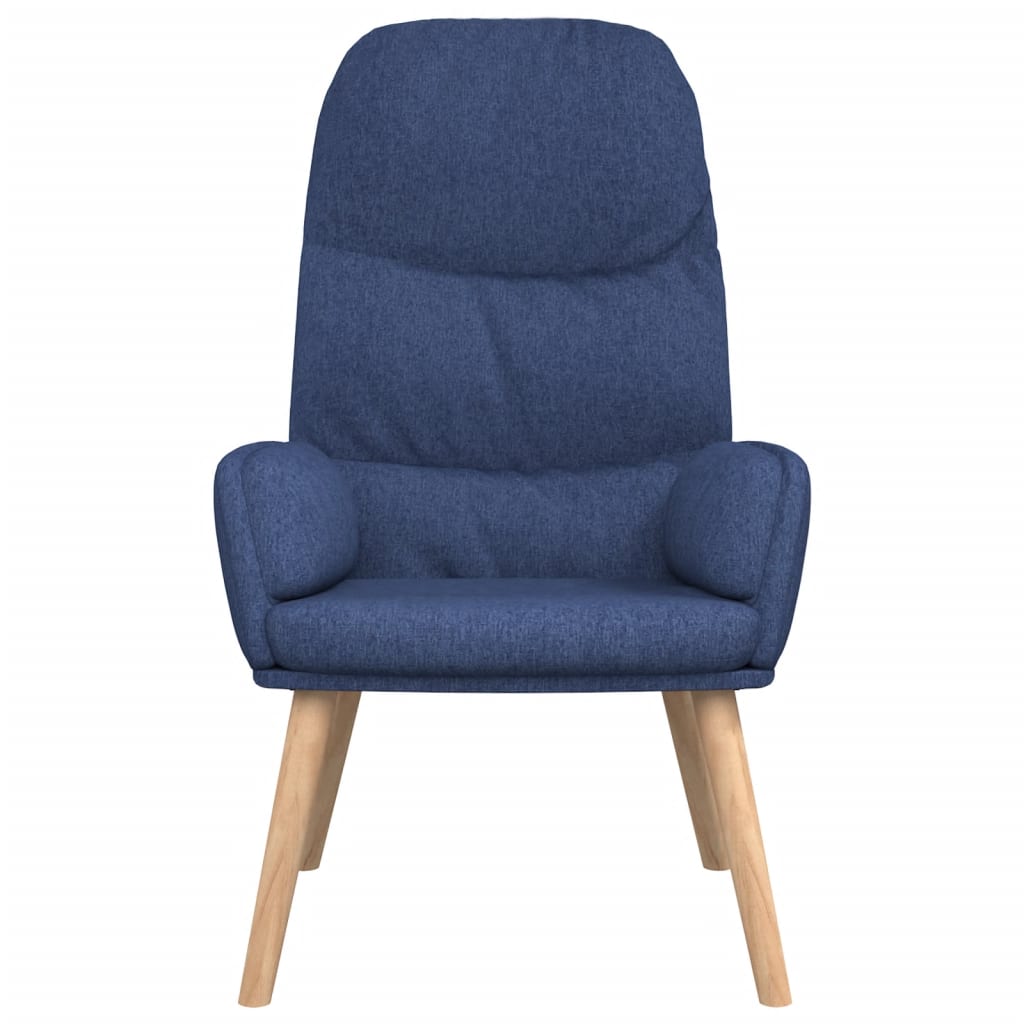 Relaxační Křeslo Modré Textil