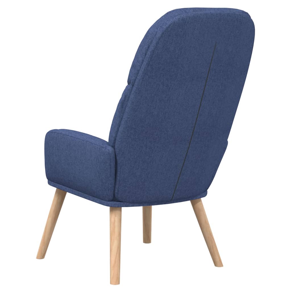 Relaxační Křeslo Modré Textil