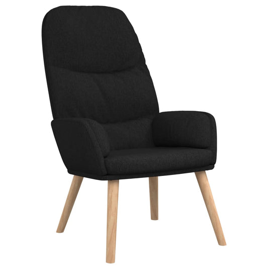 Relaxační Křeslo Černé Textil