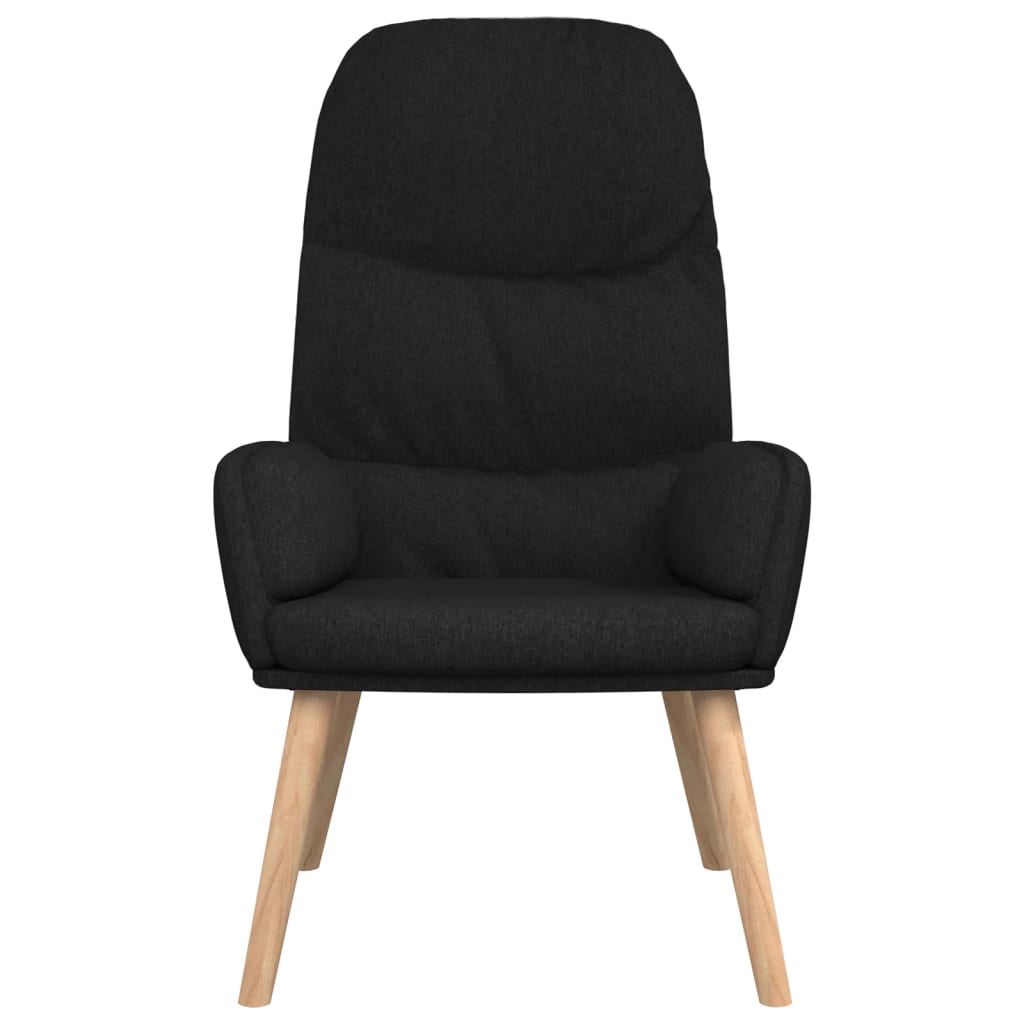Relaxační Křeslo Černé Textil