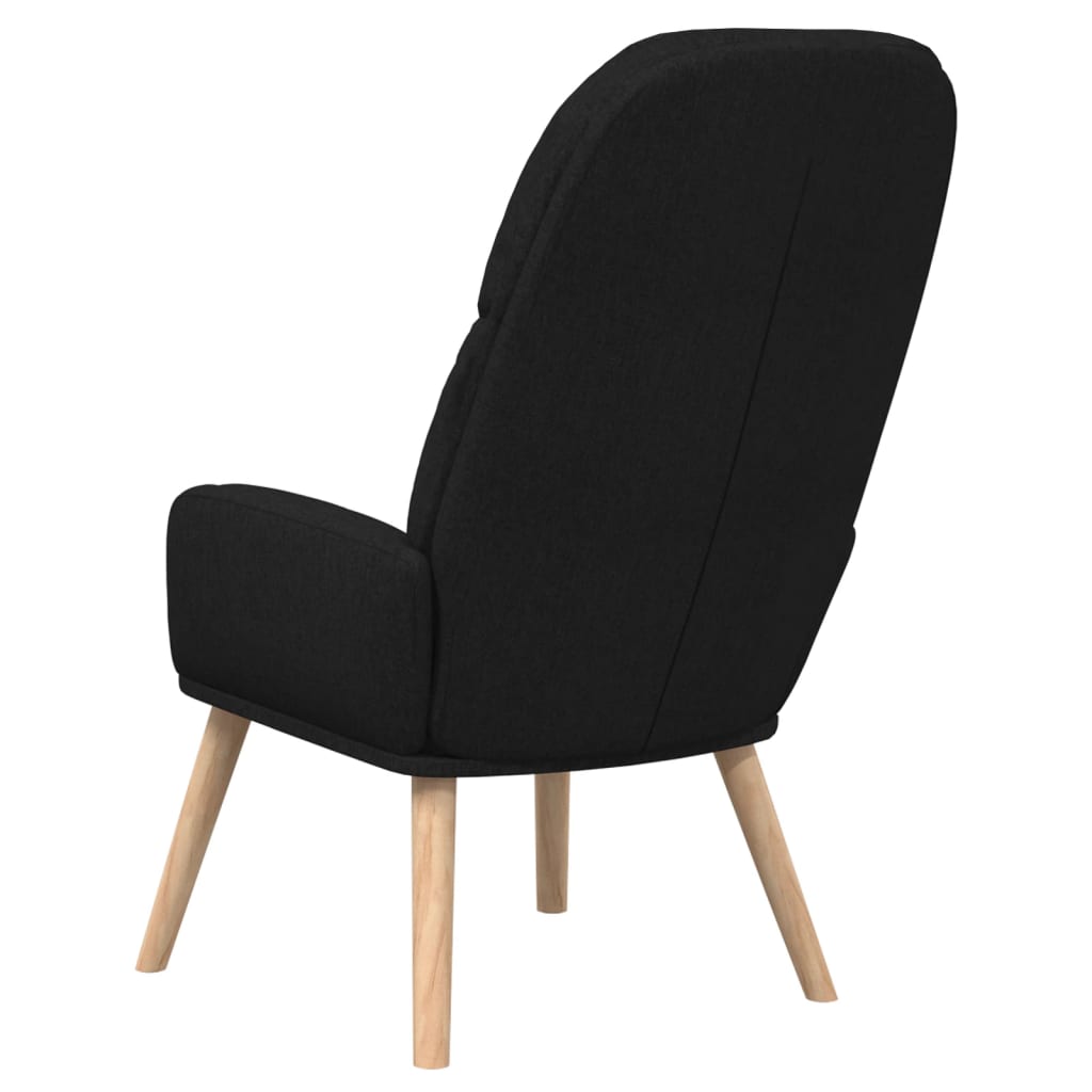 Relaxační Křeslo Černé Textil