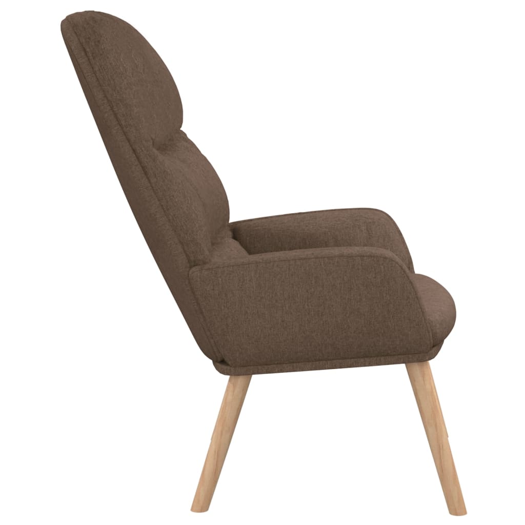 Relaxační Křeslo Taupe Textil