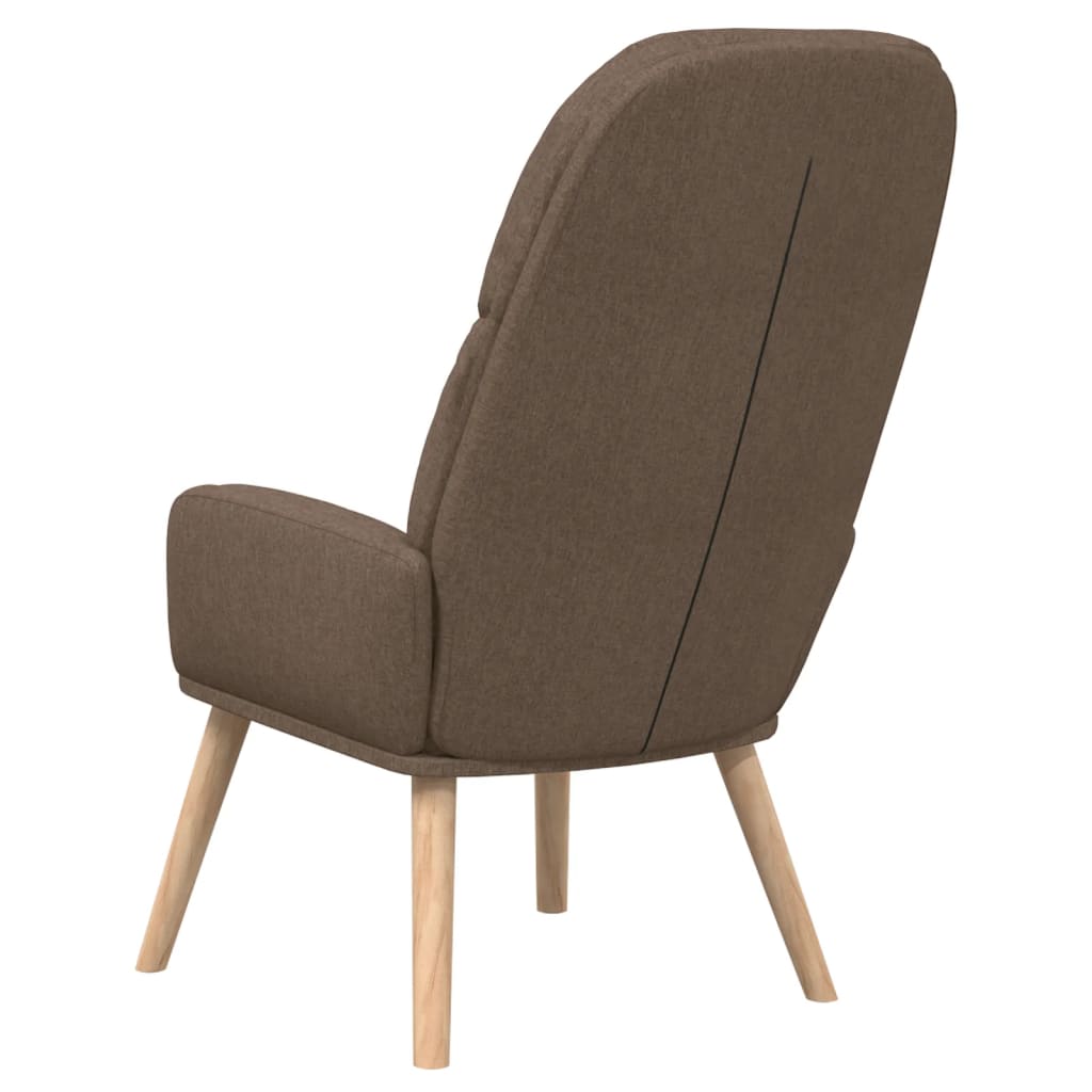 Relaxační Křeslo Taupe Textil