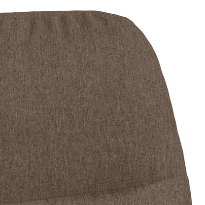 Relaxační Křeslo Taupe Textil