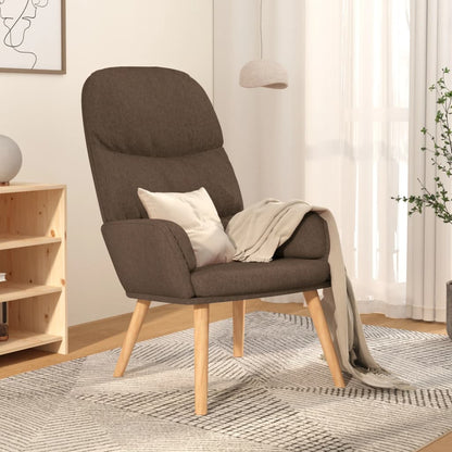 Relaxační Křeslo Taupe Textil