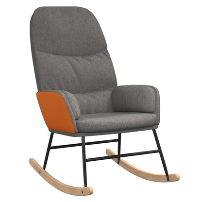Houpací Křeslo Světle Šedé Textil