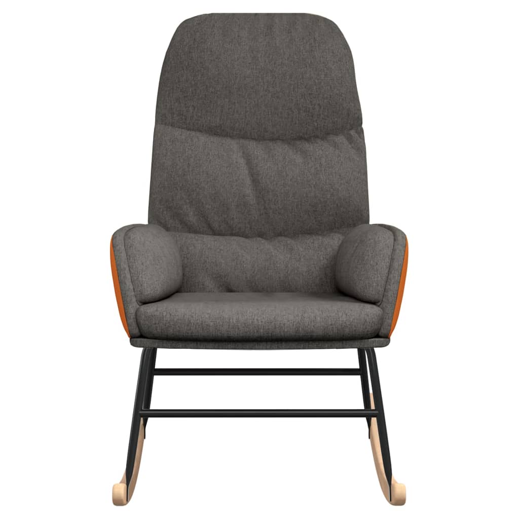 Houpací Křeslo Tmavě Šedé Textil
