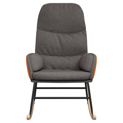 Houpací Křeslo Tmavě Šedé Textil