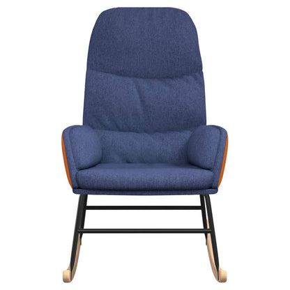 Houpací Křeslo Modré Textil