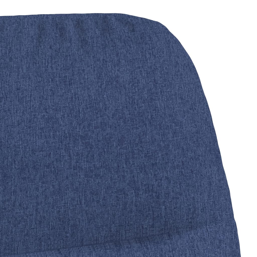 Houpací Křeslo Modré Textil