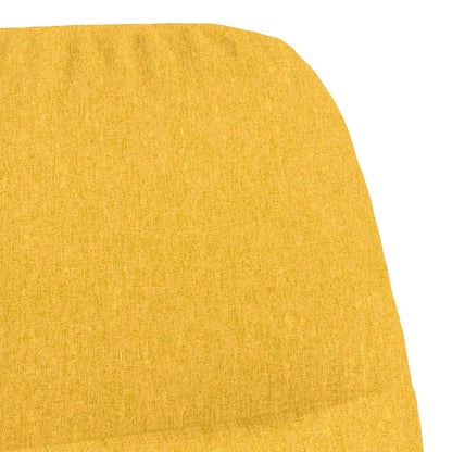 Houpací Křeslo Hořčicově Žluté Textil