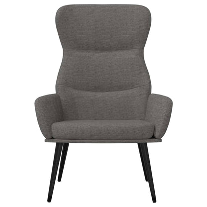 Relaxační Křeslo Světle Šedé Textil