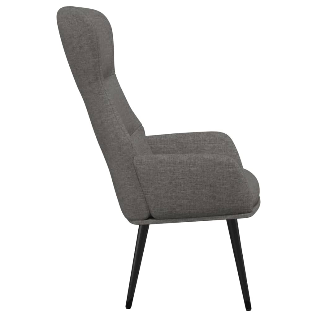 Relaxační Křeslo Světle Šedé Textil