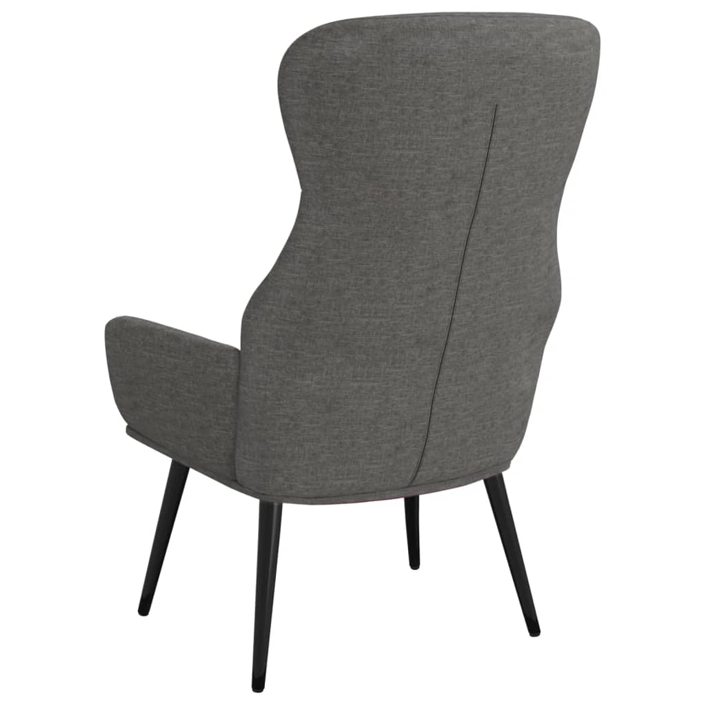 Relaxační Křeslo Světle Šedé Textil