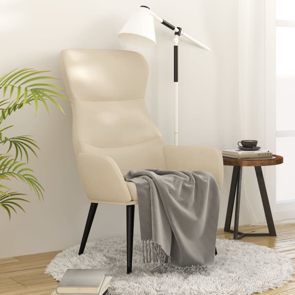 Relaxační Křeslo Světle Šedé Textil