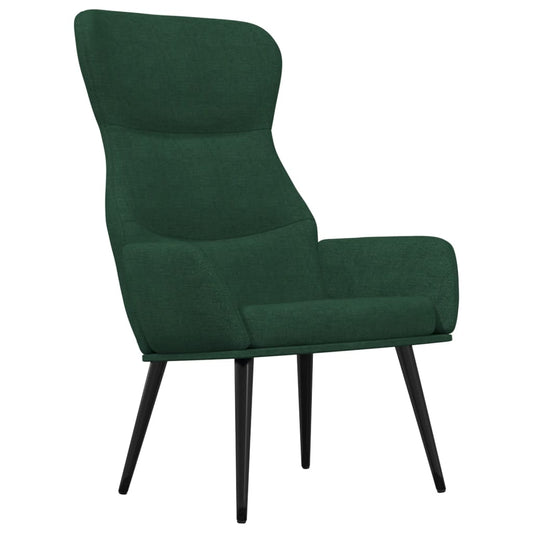 Relaxační Křeslo Tmavě Zelené Textil