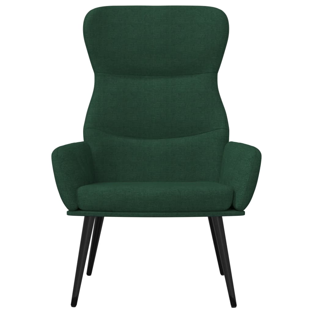 Relaxační Křeslo Tmavě Zelené Textil